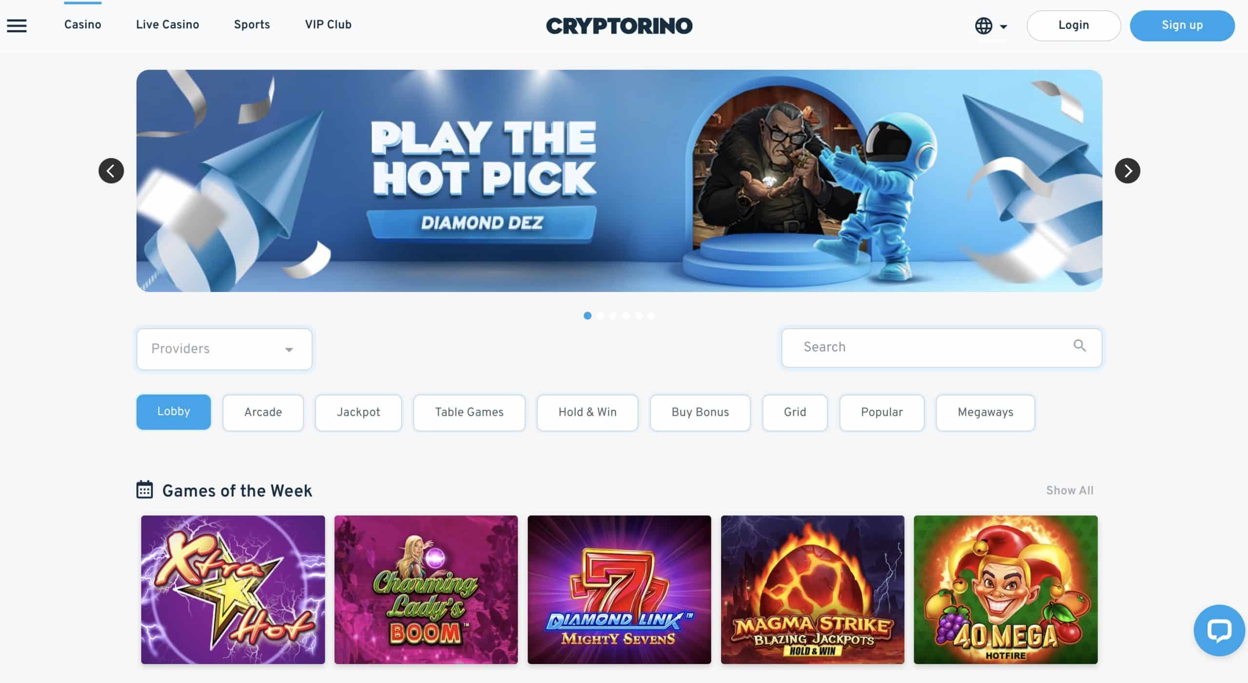 Cryptorino USDT Casino Site